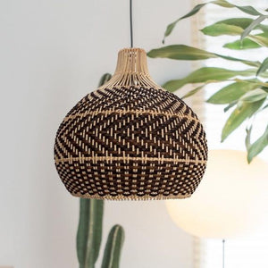 huntington beach rattan pendant